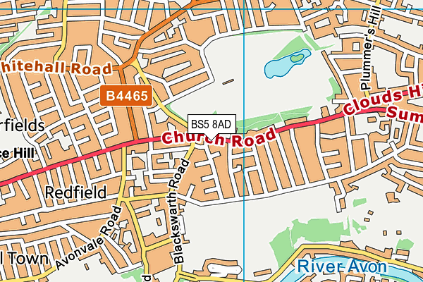 BS5 8AD map - OS VectorMap District (Ordnance Survey)