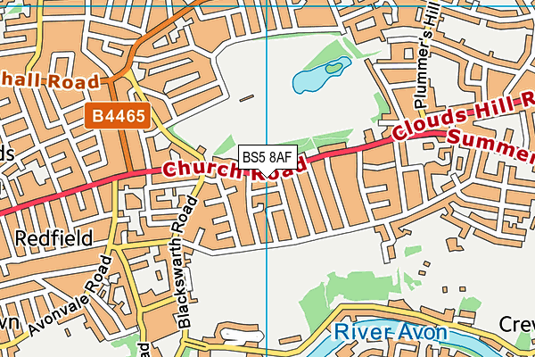 BS5 8AF map - OS VectorMap District (Ordnance Survey)