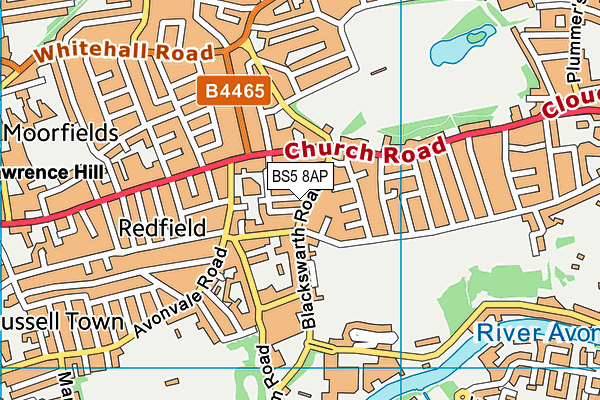 BS5 8AP map - OS VectorMap District (Ordnance Survey)