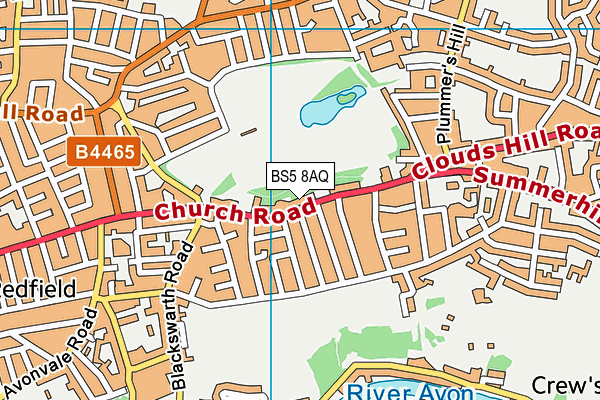 BS5 8AQ map - OS VectorMap District (Ordnance Survey)