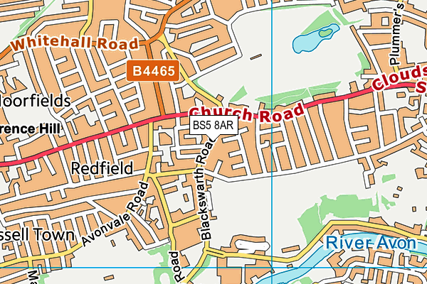 BS5 8AR map - OS VectorMap District (Ordnance Survey)