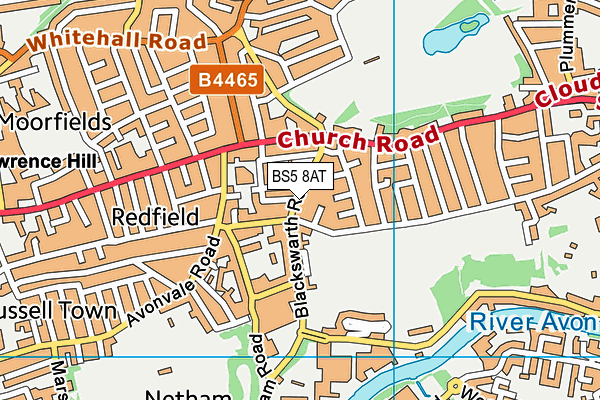 BS5 8AT map - OS VectorMap District (Ordnance Survey)