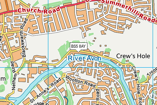 BS5 8AY map - OS VectorMap District (Ordnance Survey)