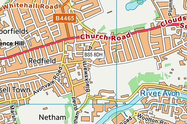 BS5 8DH map - OS VectorMap District (Ordnance Survey)