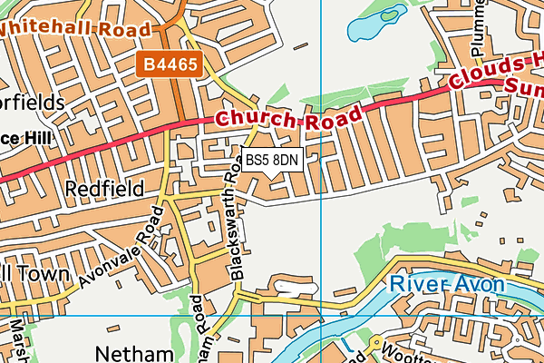 BS5 8DN map - OS VectorMap District (Ordnance Survey)