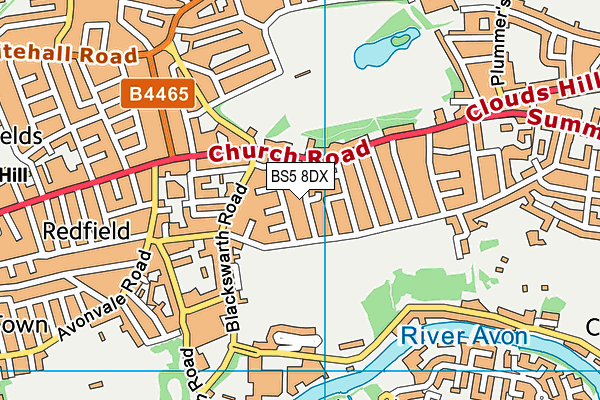 BS5 8DX map - OS VectorMap District (Ordnance Survey)