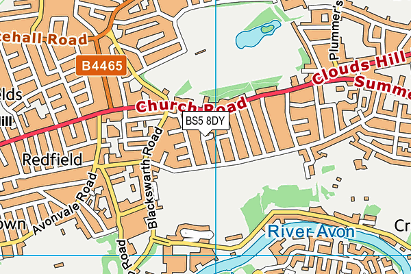 BS5 8DY map - OS VectorMap District (Ordnance Survey)