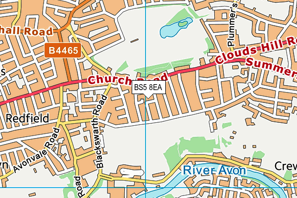 BS5 8EA map - OS VectorMap District (Ordnance Survey)