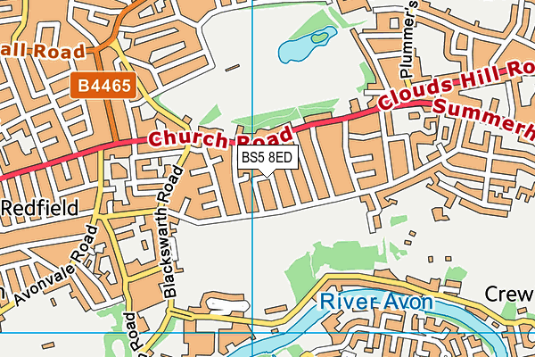 BS5 8ED map - OS VectorMap District (Ordnance Survey)