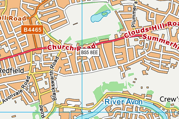 BS5 8EE map - OS VectorMap District (Ordnance Survey)