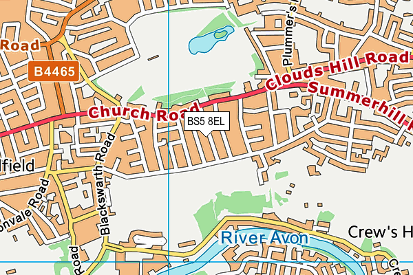 BS5 8EL map - OS VectorMap District (Ordnance Survey)