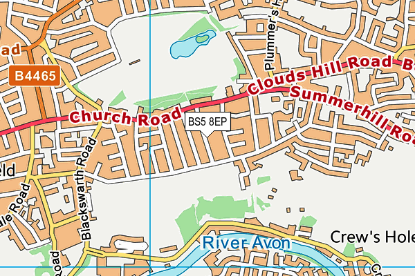 BS5 8EP map - OS VectorMap District (Ordnance Survey)