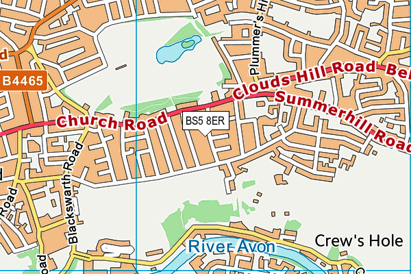 BS5 8ER map - OS VectorMap District (Ordnance Survey)