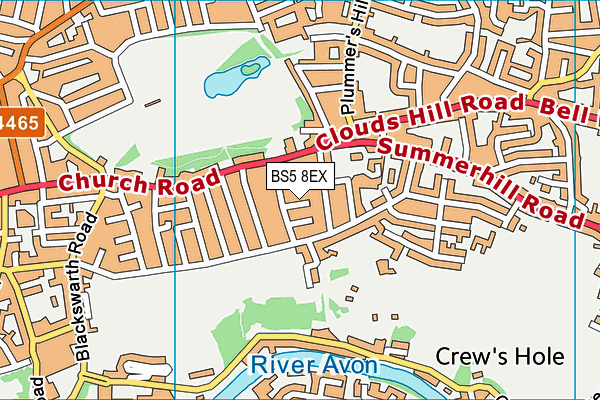 BS5 8EX map - OS VectorMap District (Ordnance Survey)