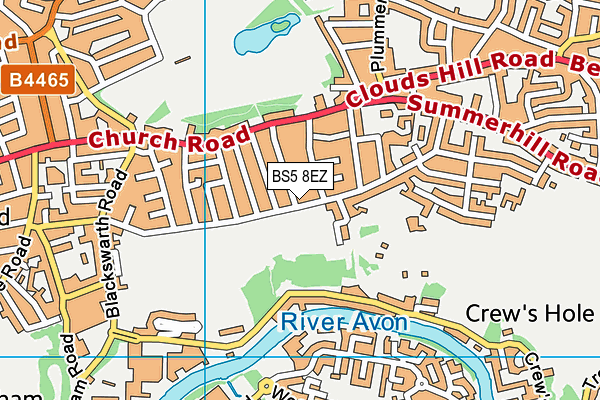 BS5 8EZ map - OS VectorMap District (Ordnance Survey)