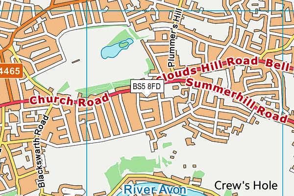 BS5 8FD map - OS VectorMap District (Ordnance Survey)