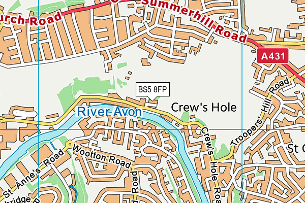 BS5 8FP map - OS VectorMap District (Ordnance Survey)