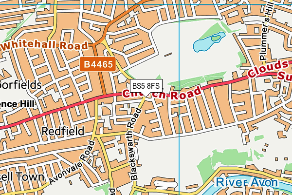 BS5 8FS map - OS VectorMap District (Ordnance Survey)