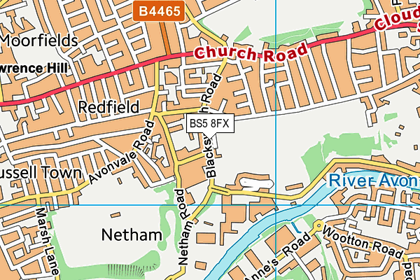 BS5 8FX map - OS VectorMap District (Ordnance Survey)