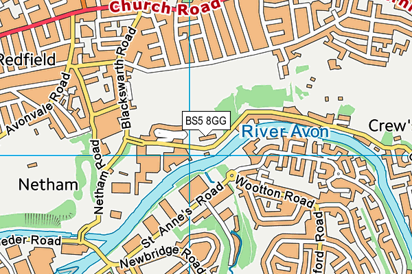 BS5 8GG map - OS VectorMap District (Ordnance Survey)