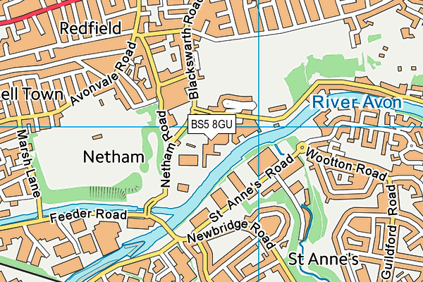 BS5 8GU map - OS VectorMap District (Ordnance Survey)