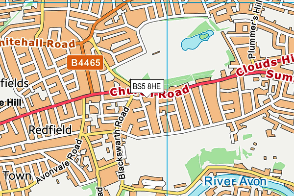 BS5 8HE map - OS VectorMap District (Ordnance Survey)