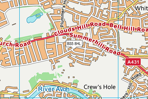 BS5 8HL map - OS VectorMap District (Ordnance Survey)