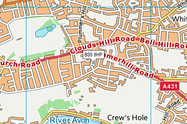 BS5 8HP map - OS VectorMap District (Ordnance Survey)