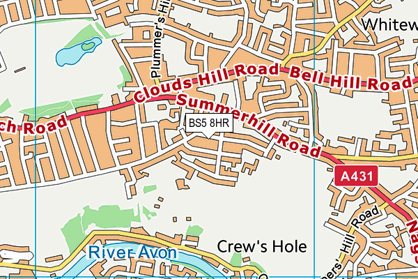 BS5 8HR map - OS VectorMap District (Ordnance Survey)