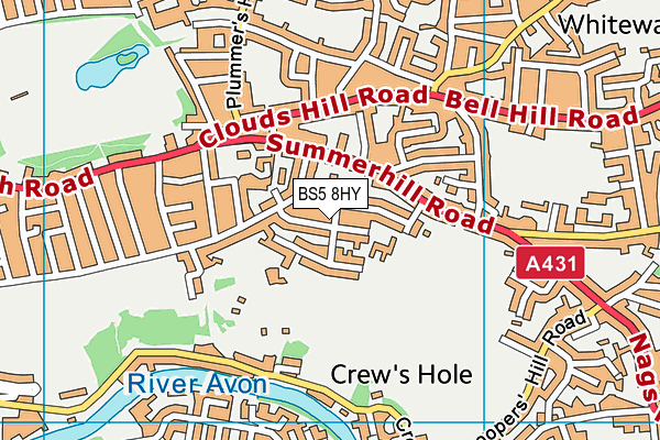 BS5 8HY map - OS VectorMap District (Ordnance Survey)