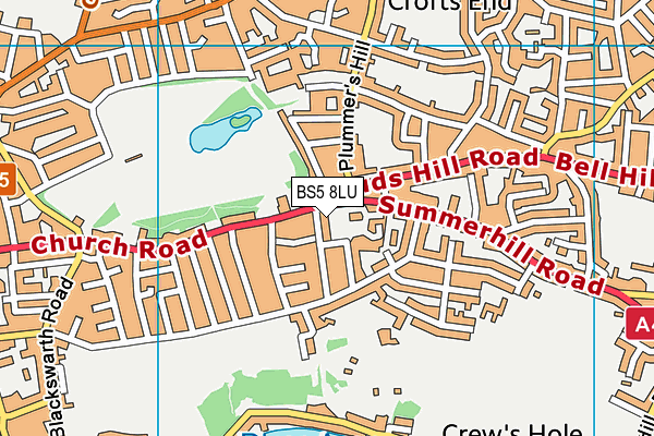 BS5 8LU map - OS VectorMap District (Ordnance Survey)