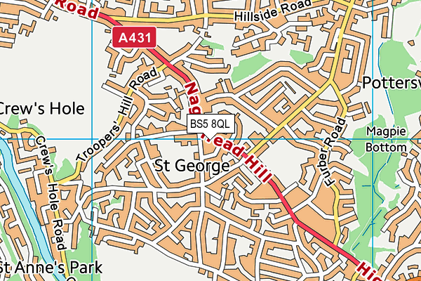 BS5 8QL map - OS VectorMap District (Ordnance Survey)