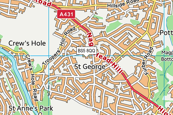 BS5 8QQ map - OS VectorMap District (Ordnance Survey)