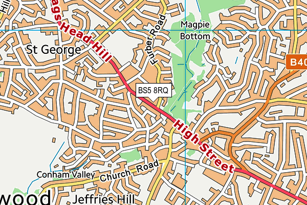 BS5 8RQ map - OS VectorMap District (Ordnance Survey)