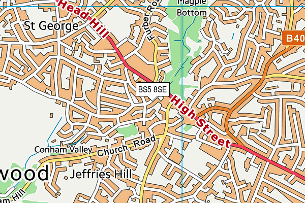 BS5 8SE map - OS VectorMap District (Ordnance Survey)