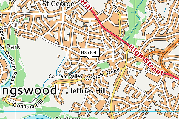 BS5 8SL map - OS VectorMap District (Ordnance Survey)