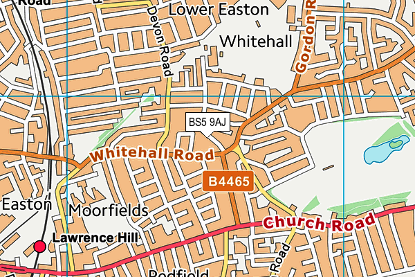 BS5 9AJ map - OS VectorMap District (Ordnance Survey)