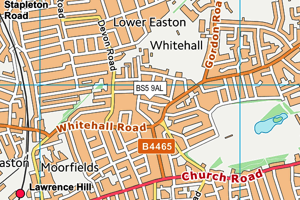 BS5 9AL map - OS VectorMap District (Ordnance Survey)