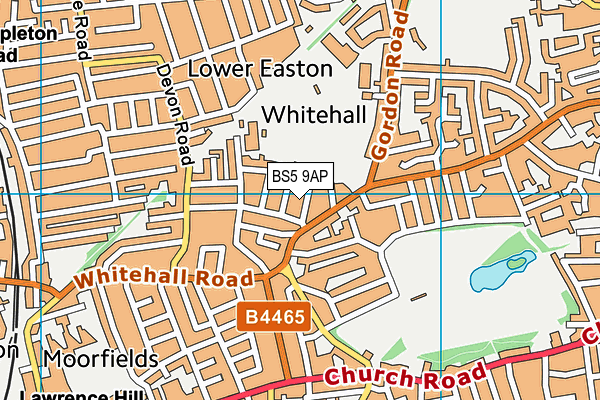 BS5 9AP map - OS VectorMap District (Ordnance Survey)