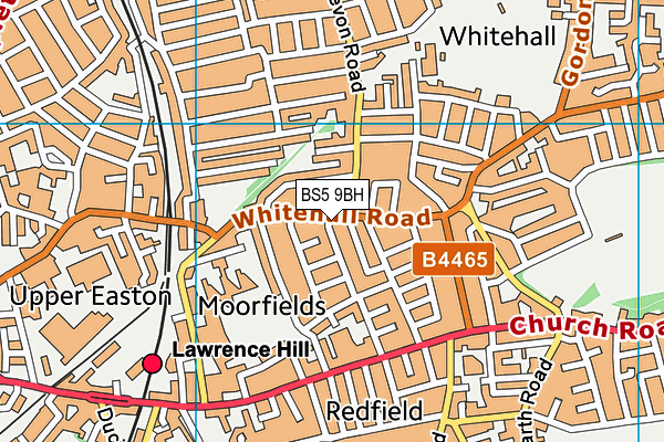 BS5 9BH map - OS VectorMap District (Ordnance Survey)