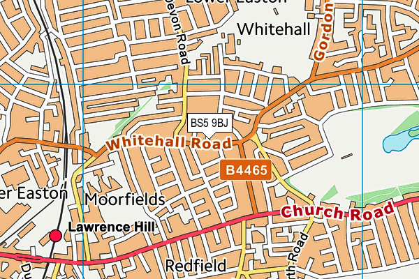 BS5 9BJ map - OS VectorMap District (Ordnance Survey)