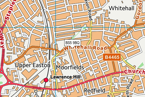 BS5 9BQ map - OS VectorMap District (Ordnance Survey)