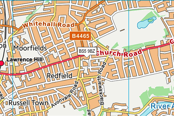 BS5 9BZ map - OS VectorMap District (Ordnance Survey)