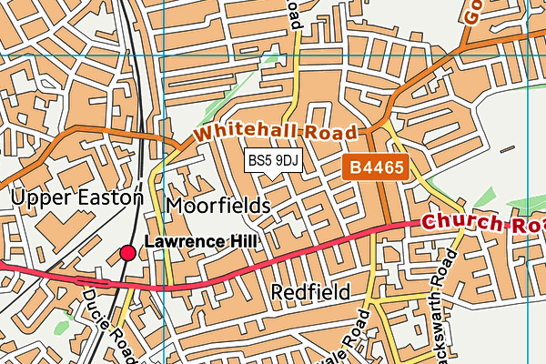 BS5 9DJ map - OS VectorMap District (Ordnance Survey)