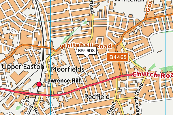 BS5 9DS map - OS VectorMap District (Ordnance Survey)