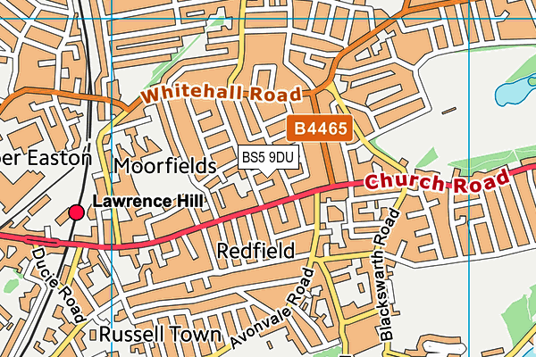 BS5 9DU map - OS VectorMap District (Ordnance Survey)