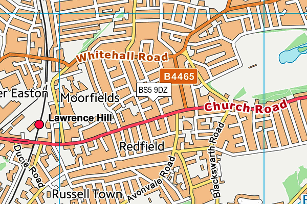 BS5 9DZ map - OS VectorMap District (Ordnance Survey)