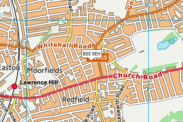 BS5 9EH map - OS VectorMap District (Ordnance Survey)