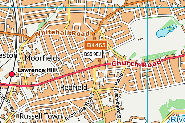 BS5 9EJ map - OS VectorMap District (Ordnance Survey)