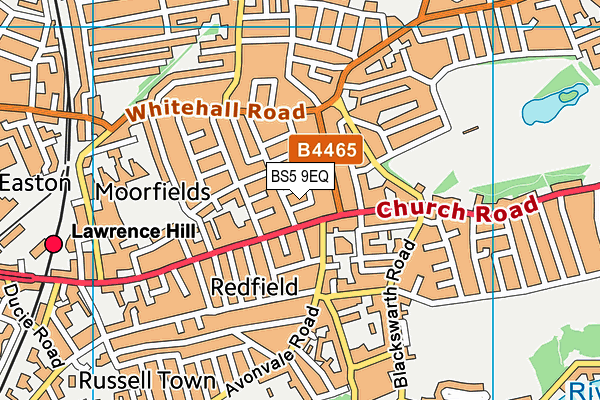 BS5 9EQ map - OS VectorMap District (Ordnance Survey)